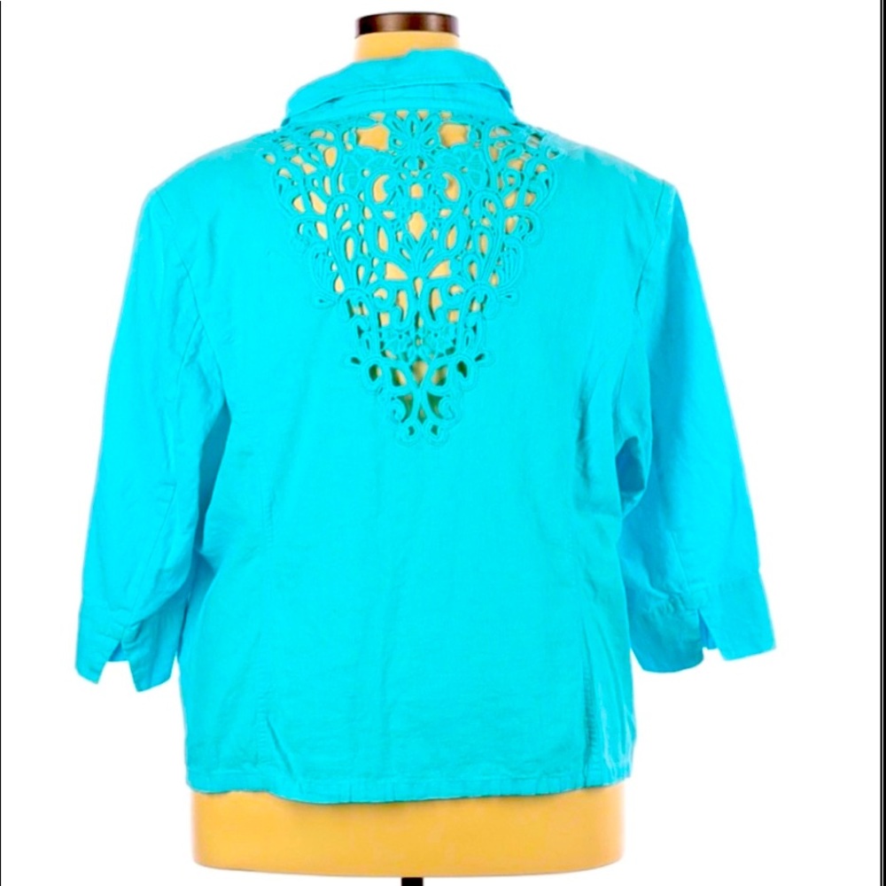 Jacket/blazer with crotchet detail